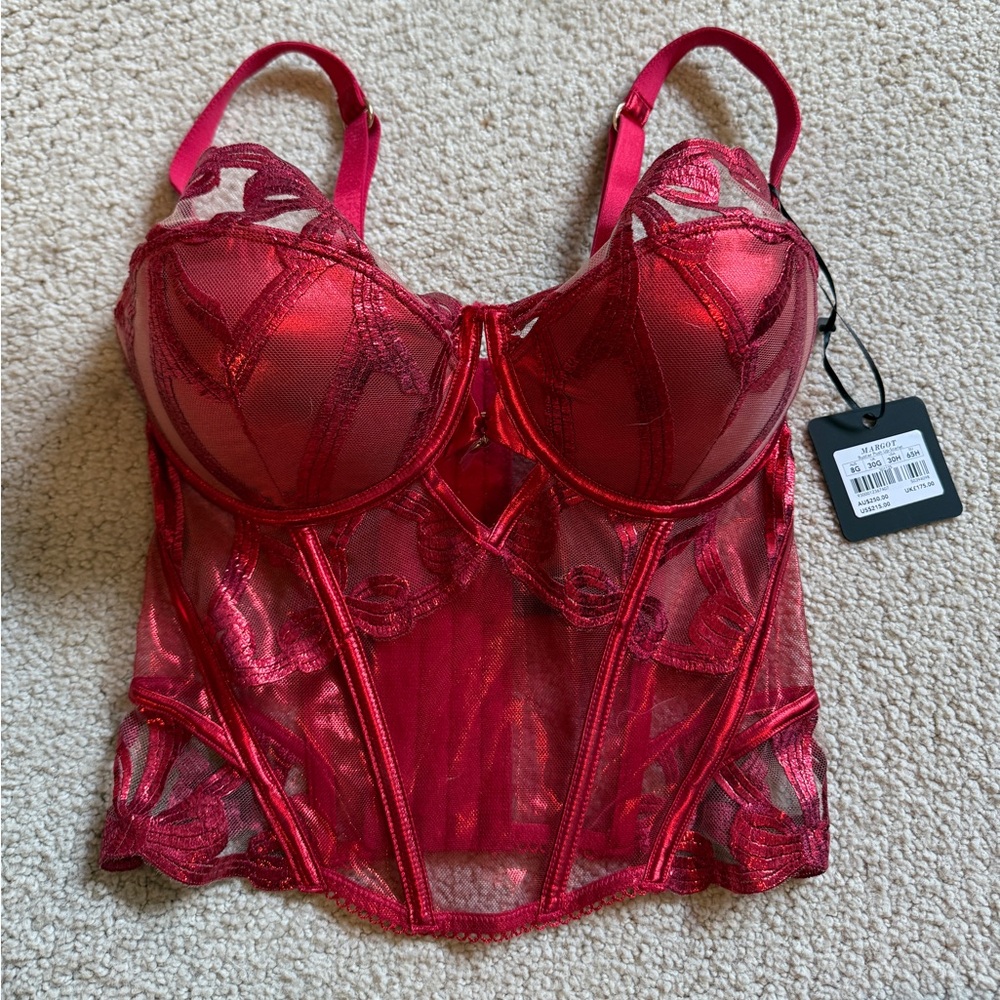 Honey birdette Margaret push up bustier NWT